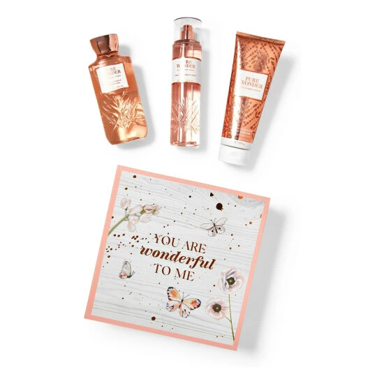 Bath & Body Works Pure Wonder Gift Box Set 3 Bath & Body Works Pure Wonder Gift Box Set