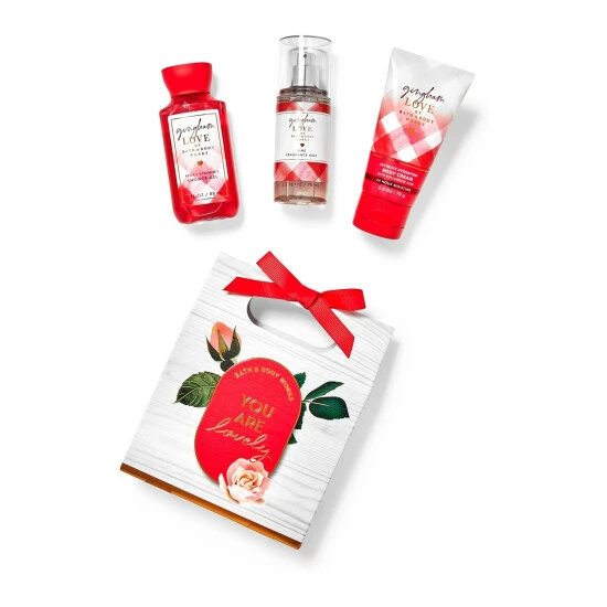 Bath & Body Works Gingham Love Mini Gift Box Set 3 Bath & Body Works Gingham Love Mini Gift Box Set