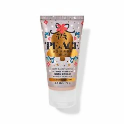Bath & Body Works Iced Raspberry Bellini Travel Size Ultimate Hydration Body Cream 2.5 Oz / 70 G