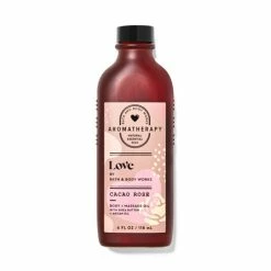 Bath & Body Works Cacao Rose Body And Massage Oil4 Fl Oz / 118 ML