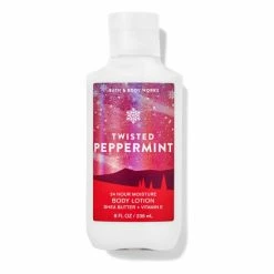 Bath & Body Works Twisted Peppermint Super Smooth Body Lotion 8 Fl Oz / 236 ML