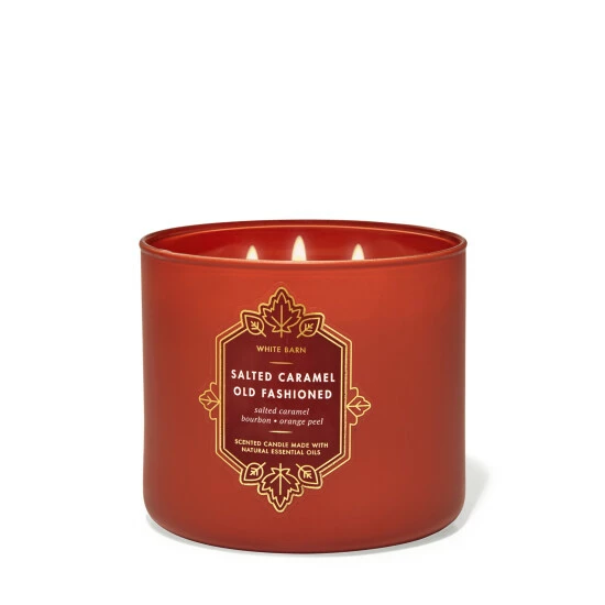 Bath & Body Works Salted Caramel Old Fashioned Salted Caramel Old Fashioned 3 Wick Candle 411g 3 Bath & Body Works Salted Caramel Old Fashioned Salted Caramel Old Fashioned 3 Wick Candle 411g