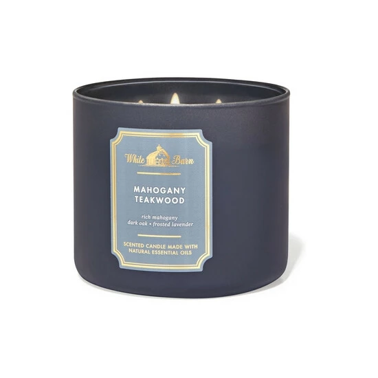 Bath & Body Works Mahogany Teakwood Mahogany Teakwood 3 Wick Scented Candle 411g 4 Bath & Body Works Mahogany Teakwood Mahogany Teakwood 3 Wick Scented Candle 411g - Image 2