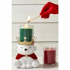 Bath & Body Works Royal Polar Bear Pedestal Single Wick Candle Holder