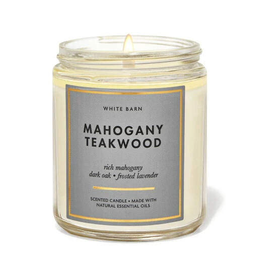Bath & Body Works Mahogany Teakwood Single Wick Candle 7oz/198g 3 Bath & Body Works Mahogany Teakwood Single Wick Candle 7oz/198g