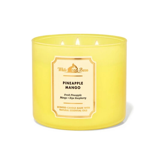Bath & Body Works Pineapple Mango 3-Wick Candle 411 G 3 Bath & Body Works Pineapple Mango 3-Wick Candle 411 G