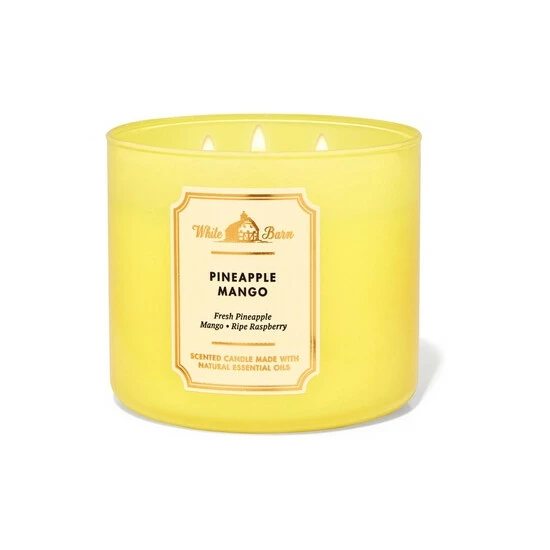 Bath & Body Works Pineapple Mango 3-Wick Candle 411 G 4 Bath & Body Works Pineapple Mango 3-Wick Candle 411 G - Image 2