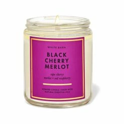 Bath & Body Works Black Cherry Merlot Single Wick Candle 7oz/198g