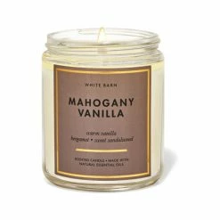 Bath & Body Works Mahogany Vanilla Single Wick Candle 7oz/198g