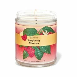 Bath & Body Works Raspberry Mimosa Raspberry Mimosa Single Wick Candle -Bath & Body Works Shop unnamed file 414