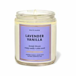 Bath & Body Works Lavender Vanilla Single Wick Candle 7oz/198g -Bath & Body Works Shop unnamed file 418