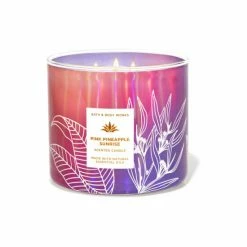 Bath & Body Works Pink Pineapple Sunrise 3-Wick Candle 411 G