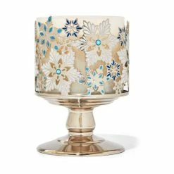 Bath & Body Works Sparkly Snowflakes Sparkly Snowflakes Pedestal 3Wick Candle Holder