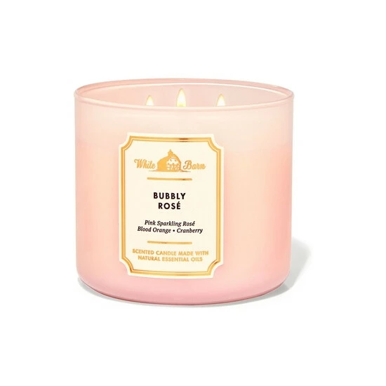 Bath & Body Works Clear Bubbly Rose 3-Wick Candle 14.5 Oz / 411 G 4 Bath & Body Works Clear Bubbly Rose 3-Wick Candle 14.5 Oz / 411 G - Image 2