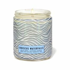 Bath & Body Works Hibiscus Waterfalls Hibiscus Waterfalls Single Wick Candle