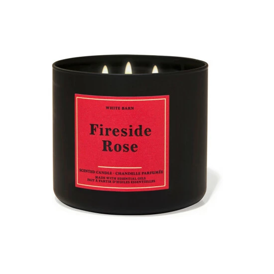 Bath & Body Works Fireside Rose Fireside Rose 3-Wick Scented Candle 411 G 3 Bath & Body Works Fireside Rose Fireside Rose 3-Wick Scented Candle 411 G