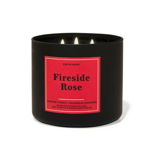 Bath & Body Works Fireside Rose Fireside Rose 3-Wick Scented Candle 411 G 4 Bath & Body Works Fireside Rose Fireside Rose 3-Wick Scented Candle 411 G - Image 2