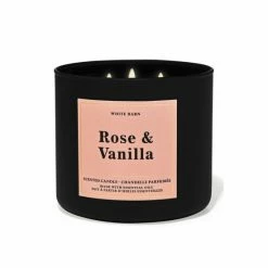 Bath & Body Works Rose Vanilla Rose Vanilla 3-Wick Scented Candle 411 G