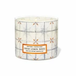 Bath & Body Works Fresh Lemon Waves Fresh Lemon Waves 3Wick Candle14.5 Oz / 411 G -Bath & Body Works Shop unnamed file 507