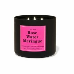 Bath & Body Works Rose Water Meringue Rose Water Meringue 3-Wick Scented Candle 411 G