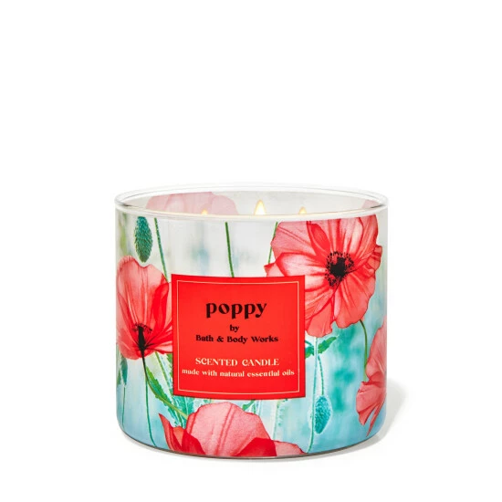 Bath & Body Works Poppy Poppy 3 Wick Candle 411g 3 Bath & Body Works Poppy Poppy 3 Wick Candle 411g