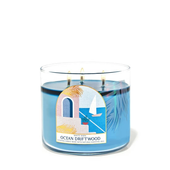 Bath & Body Works Ocean Driftwood Ocean Driftwood 3Wick Scented Candle 411g 3 Bath & Body Works Ocean Driftwood Ocean Driftwood 3Wick Scented Candle 411g