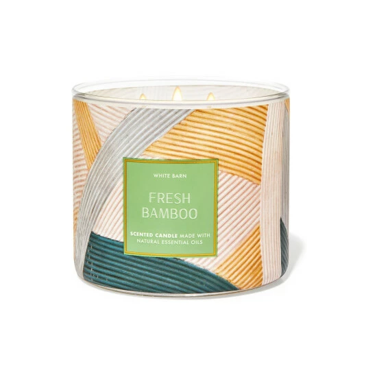 Bath & Body Works Fresh Bamboo 3 Wick Candle 411 G 3 Bath & Body Works Fresh Bamboo 3 Wick Candle 411 G