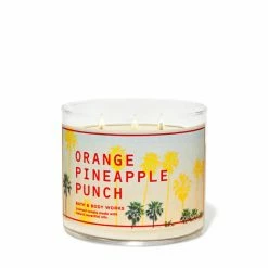 Bath & Body Works Orange Pineapple Punch 3 Wick Scented Candle 411g