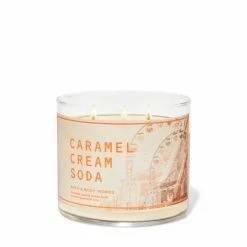 Bath & Body Works Caramel Cream Soda 3Wick Scented Candle 411g