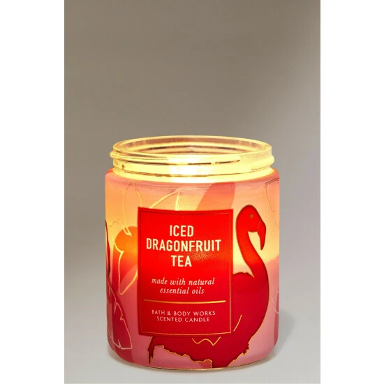 Bath & Body Works Iced Dragonfruit Tea Single Wick Candle 198 G 3 Bath & Body Works Iced Dragonfruit Tea Single Wick Candle 198 G