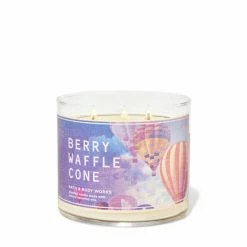 Bath & Body Works Berry Waffle Cone 3Wick Scented Candle 411g