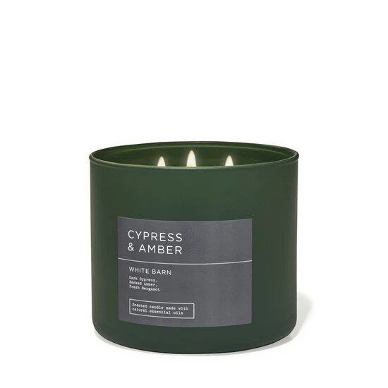 Bath & Body Works Cypress And Amber Cypress And Amber 3 Wick Candle 411g 4 Bath & Body Works Cypress And Amber Cypress And Amber 3 Wick Candle 411g - Image 2