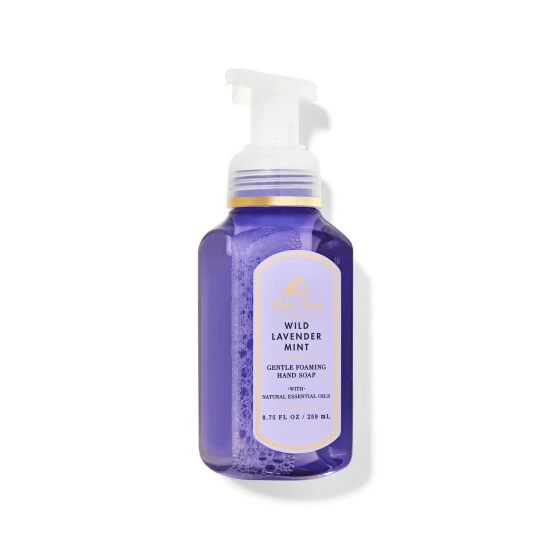 Bath & Body Works Wild Lavender Mint Gentle Foaming Hand Soap 259ml 3 Bath & Body Works Wild Lavender Mint Gentle Foaming Hand Soap 259ml