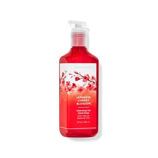 Bath & Body Works Japanese Cherry Blossom Cleansing Gel Hand Soap 8 Fl Oz / 236 ML 4 Bath & Body Works Japanese Cherry Blossom Cleansing Gel Hand Soap 8 Fl Oz / 236 ML - Image 2